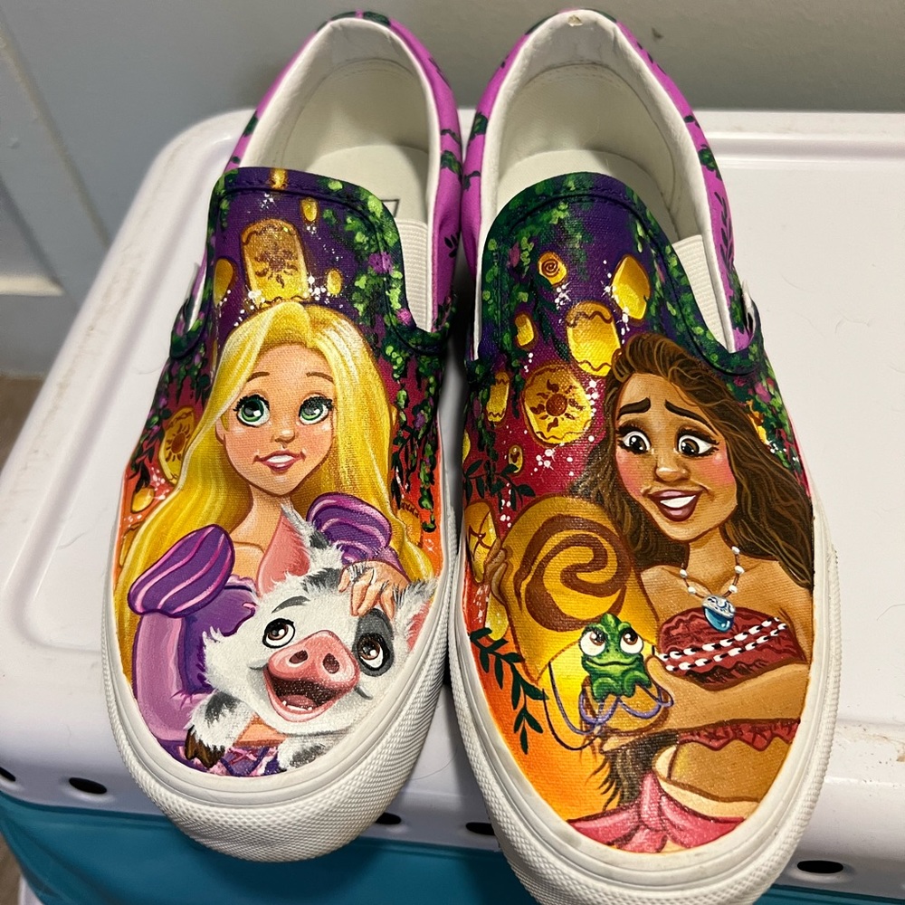 Hand painted Disney Vans